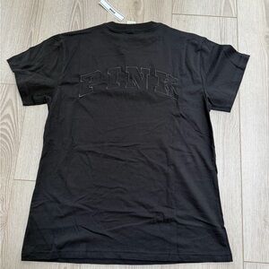 VS Pink black y2k logo tee
